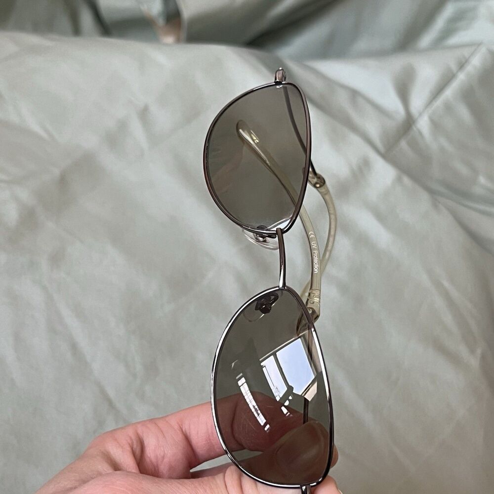 Jean Paul Gaultier JPG 58-0076 Sunglasses Silver Wire Frames Oval Lens UV - Picture 13 of 14